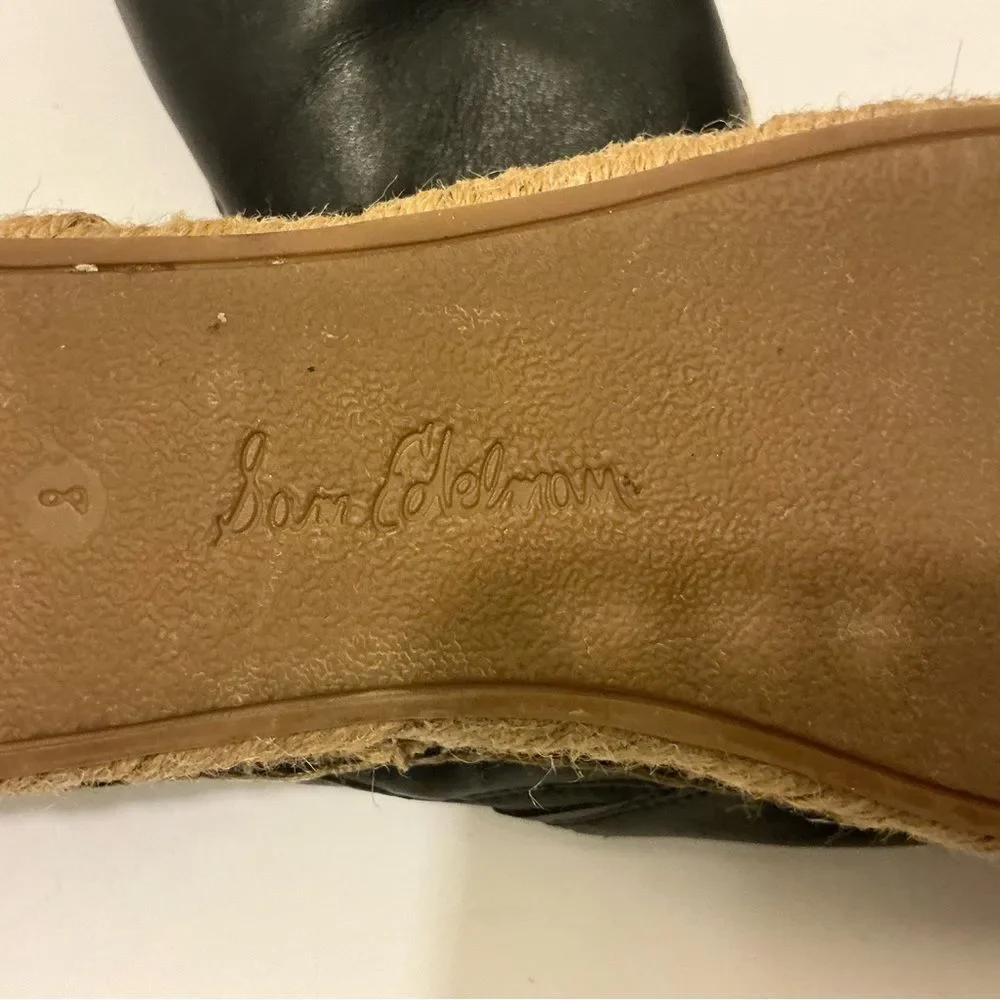 Sam Edelman Black and Tan Espadrilles